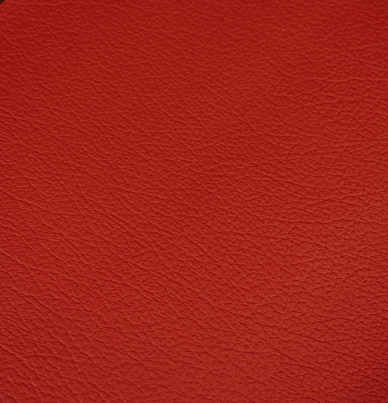 Red Grain Faux Leather Textured Upholstery Vinyl, FR