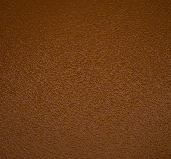 Almond Brown Grain Faux Leather Textured Upholstery Vinyl, FR