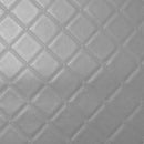 Silver Grey Trellis Faux Leather Vinyl Wipe Clean  110cm x 137cm Warehouse Clearance
