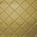 Diamond Trellis Gold Faux Leather Upholstery Vinyl, FR