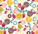 Tropical Fruit Salad Vinyl Tablecloth