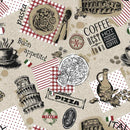 Italian Diner  Vinyl Tablecloth