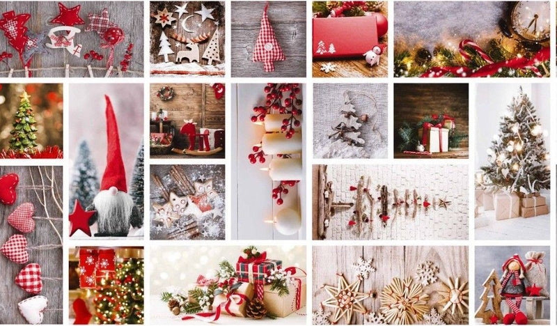 Christmas Yuletide Vinyl Oilcloth Tablecloth