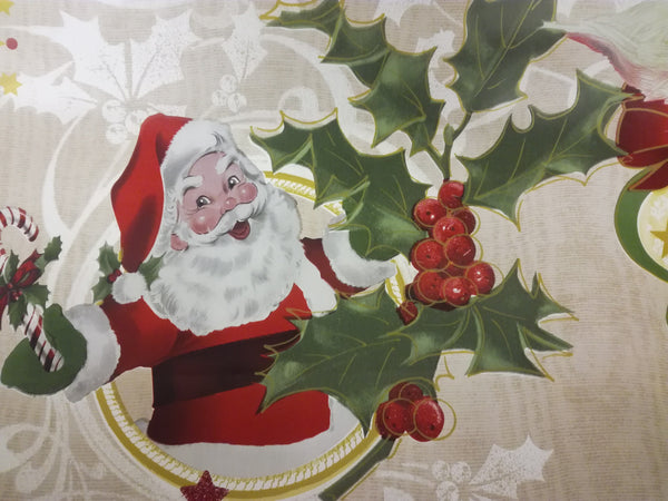 It's Christmas  Vinyl Oilcloth Tablecloth