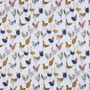 Harriet Hen Vintage 100% Cotton Fabric by Prestigious