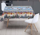 Christmas Season Festive Vinyl Oilcloth Tablecloth