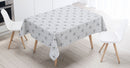 Superstars Silver Vinyl Oilcloth Tablecloth