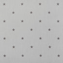 Etoile Stars Smoke Grey 100% Cotton Fabric by Clarke and Clarke