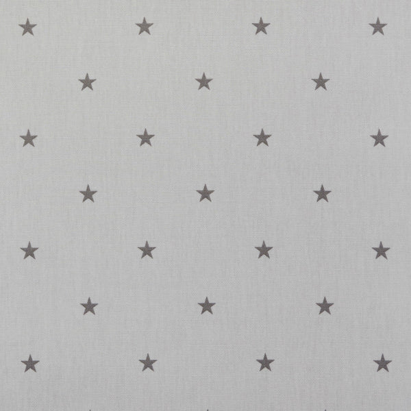 Etoile Stars Smoke Grey 100% Cotton Fabric by Clarke and Clarke
