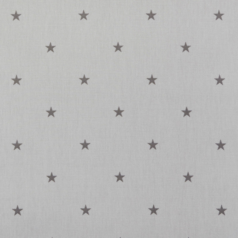 Etoile Stars Smoke Grey 100% Cotton Fabric by Clarke and Clarke
