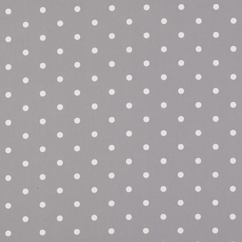 Dotty Smoke Grey 100% Cotton Fabric by Clarke and Clarke