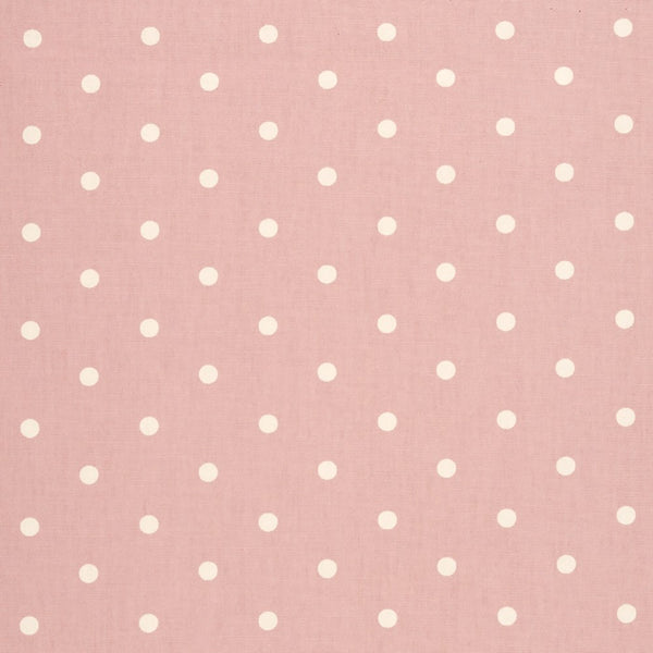 Dotty Rose Pink 100% Cotton Fabric by Clarke and Clarke
