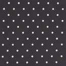 Dotty Charcoal Black 100% Cotton Fabric by Clarke and Clarke