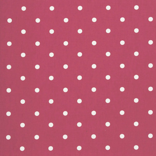 Dotty Red 100% Cotton Fabric by Clarke and Clarke