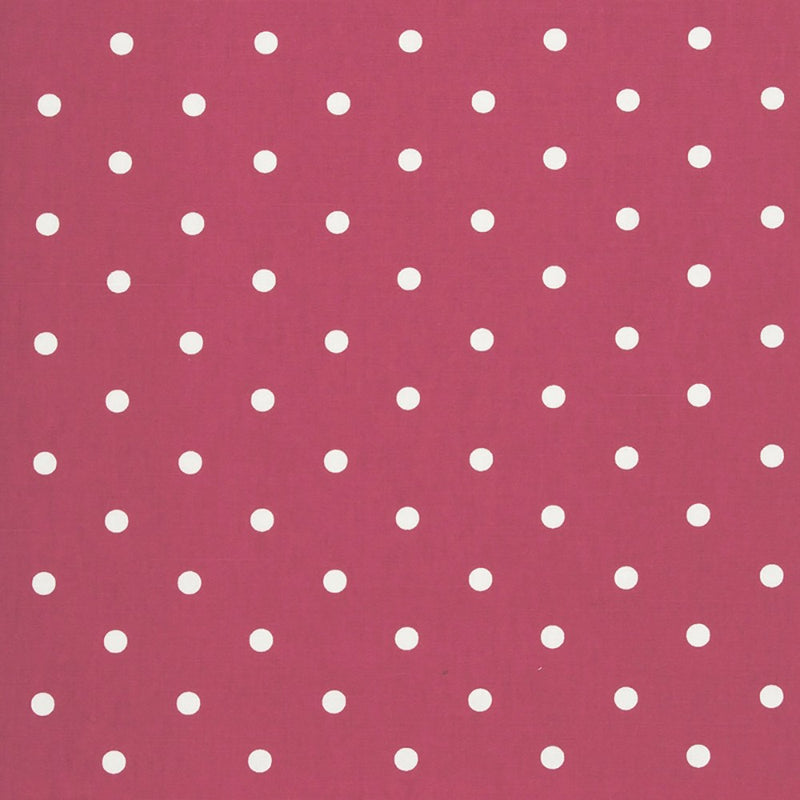 Dotty Red 100% Cotton Fabric by Clarke and Clarke