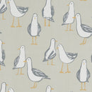 Laridae Seagull Taupe 100% Cotton Fabric by Clarke and Clarke
