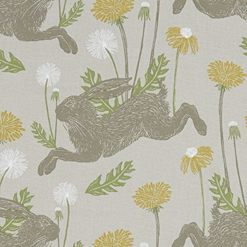 March Hare Linen 100% Cotton Fabric by Clarke and Clarke