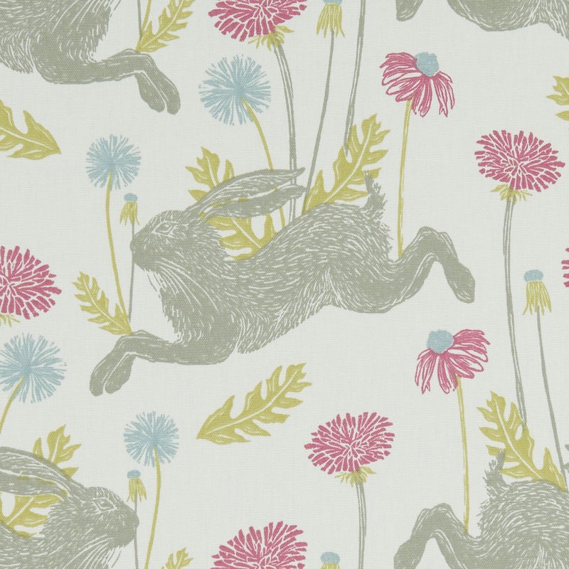 March Hare Summer 100% Cotton Fabric by Clarke and Clarke