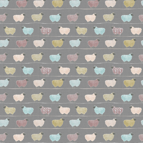 Baary Sheep Granite Voyage 100% Cotton Fabric