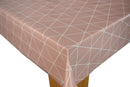 Pink Geometric Triangle Vinyl Oilcloth Tablecloth