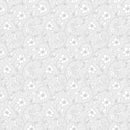 Flower Trail Silver Grey Vinyl Oilcloth Tablecloth