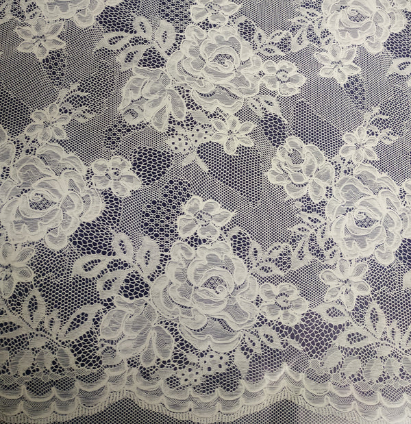 Orla Lace Pattern Dark Blue Vinyl Oilcloth Tablecloth
