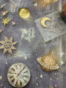 Moonshine Distressed Denim Vinyl Oilcloth Tablecloth