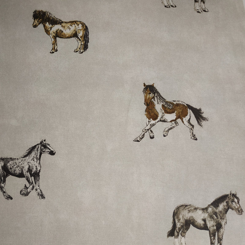 Horse Stables Linen 100% Cotton Fabric by Prestigious