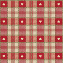 Sweetheart Check Red Wider Width PVC Vinyl Oilcloth Tablecloth 160cm wide