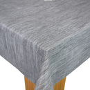 Wider Width Grey Linen Tex  PVC Vinyl Oilcloth Tablecloth 160cm wide