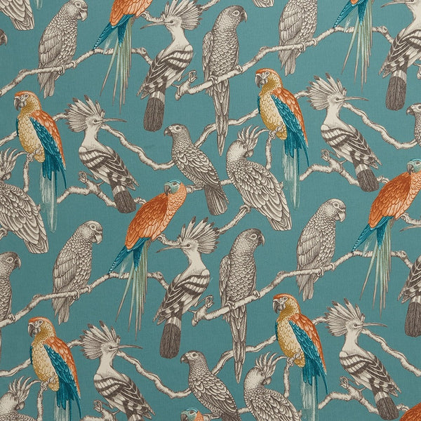 Aviary Lagoon 100% Cotton Fabric by SMD Iliv