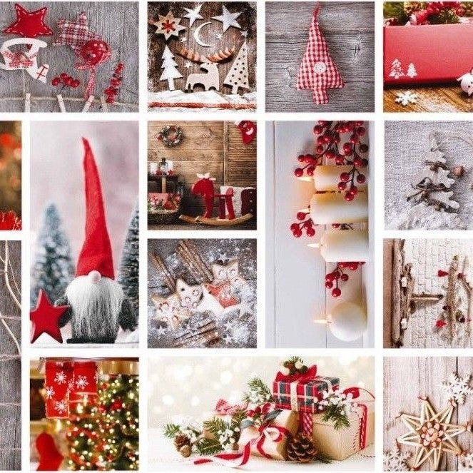 Christmas Yuletide Vinyl Oilcloth Tablecloth