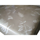 Clarke and Clarke Moorland Taupe  Oilcloth Tablecloth 90cm x 132cm - Warehouse Clearance