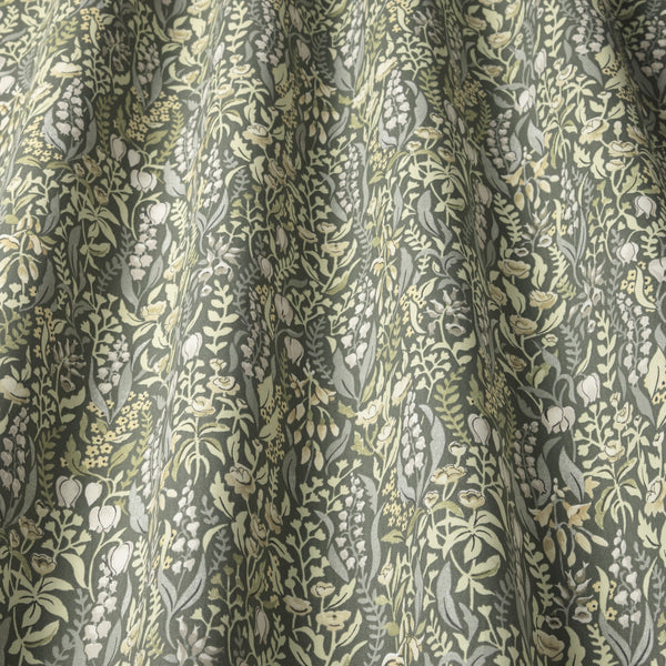 Kelmscott Moss Green 100% Cotton Fabric by SMD Iliv