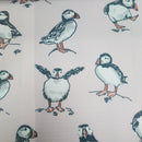 Atlantic Puffin Blush Pink 100% Cotton Fabric by Clarke & Clarke