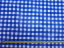 Blue Bistro Gingham Check  PVC Vinyl Tablecloth Roll 20 Metres x 140cm