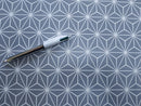 Grey Diamond Geometric  PVC Vinyl Tablecloth 20 Metres x 140cm