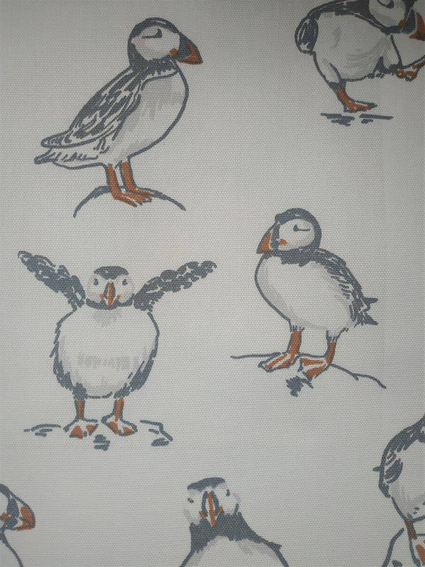 Atlantic Puffin Natural 100% Cotton Fabric by Clarke & Clarke