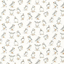 Atlantic Puffin Natural 100% Cotton Fabric by Clarke & Clarke