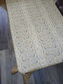 Snakeskin Print Beige Textured   Vinyl Tablecloth