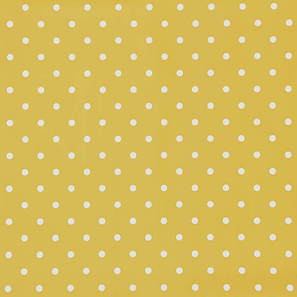 Dotty Ochre 100% Cotton Fabric by Clarke and Clarke