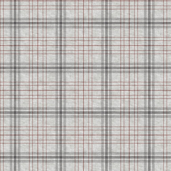 Square PVC Tablecloth Grey Plaid Tartan Check Oilcloth 140cm x 140cm