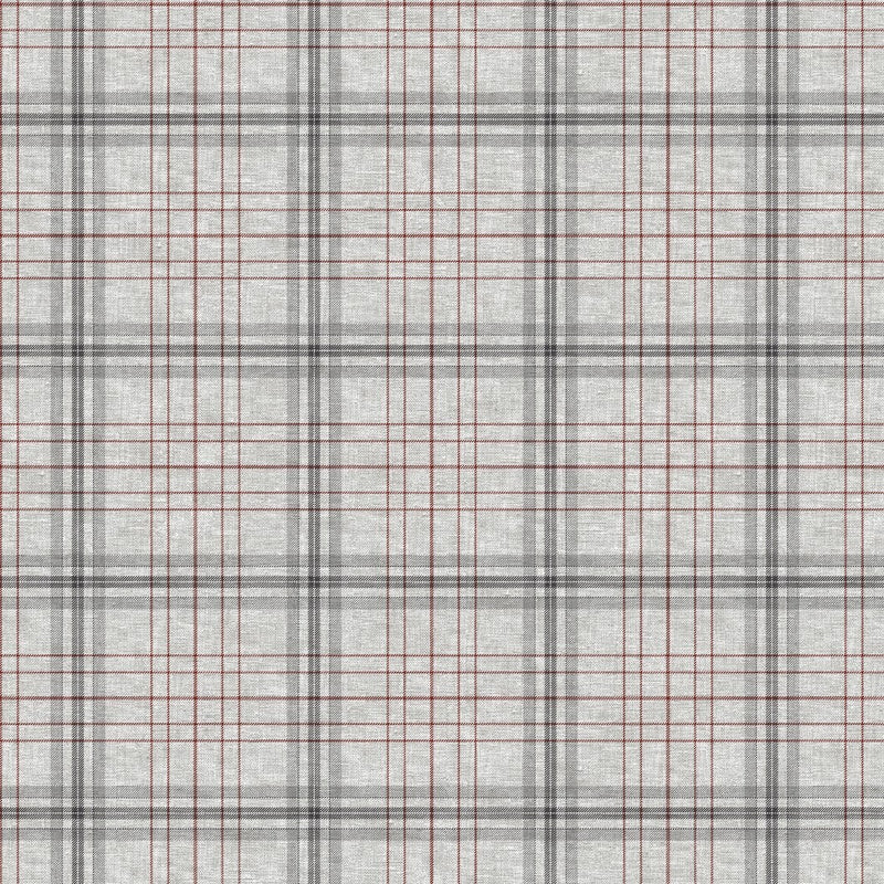 Square PVC Tablecloth Grey Plaid Tartan Check Oilcloth 140cm x 140cm