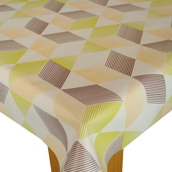 Square PVC Tablecloth Cube Sorbet Oilcloth 140cm x 140cm