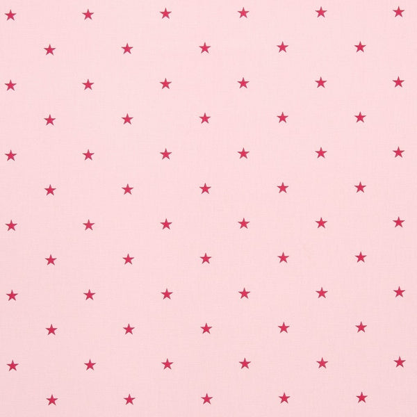 Round PVC Tablecloth Etoile Stars Pink Oilcloth 132cm