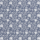 Round PVC Tablecloth Clarke and Clarke Melby Midnight Oilcloth 132cm