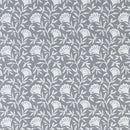 Round PVC Tablecloth Clarke and Clarke Melby Grey Oilcloth 132cm