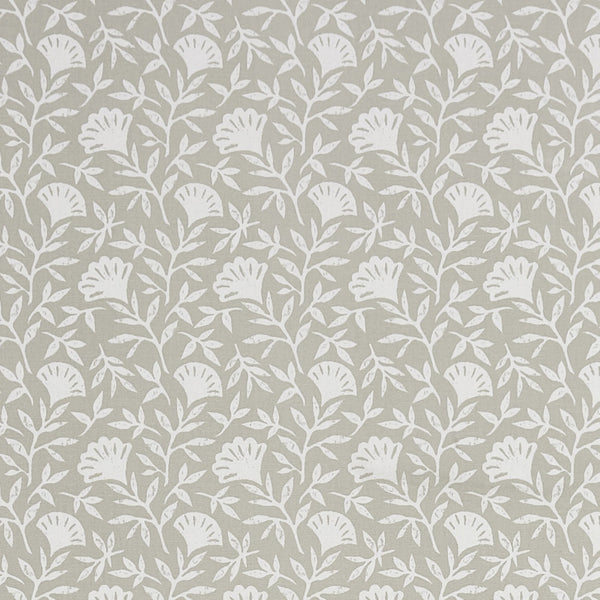 Round PVC Tablecloth Clarke and Clarke Melby Taupe Oilcloth 132cm