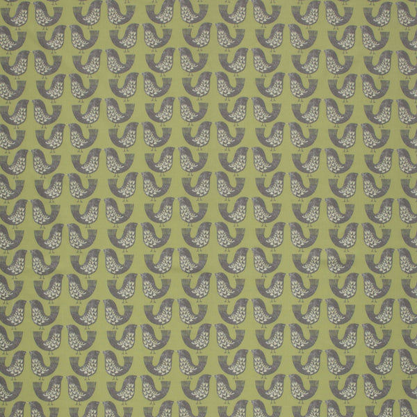 Round PVC Tablecloth Scandi Birds Kiwi Oilcloth 132cm SMD I-Liv