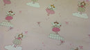 Round PVC Tablecloth Fryetts Fairies Pink Oilcloth 132cm